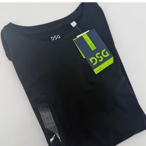 DSG Boys Training T Shirt Black Size Medium Youth Athletic Activewear